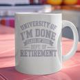 University Of Im Done Retirement Graduation 2026 Premium Tri-Blend Graphic Print Coffee Mug