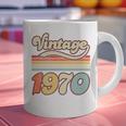 Vintage 1970 Birthday Retro Style 70's Born Nostalgia Outfit Premium Tri-Blend Graphic Print Coffee Mug
