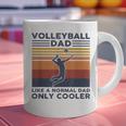 Volleyball Dad Like A Normal Dad Only Cooler Vintage Graphic Print Coffee Mug
