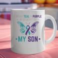 I Wear Teal Purple In Memory Of My Son Suicide Awareness Premium Tri-Blend Graphic Print Coffee Mug I Wear Teal Purple In Memory Of My Son Suicide Awareness Premium Tri-Blend Graphic Print Coffee Mug