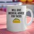Will Give Medical Advice For Tacos Shirt Graduation MD Graphic Print Coffee Mug