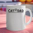 Worlds Best Cat Dad Ever Vintage Cat Dad Father Day Men Graphic Print Coffee Mug