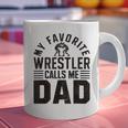 Wrestler Daddy Wrestling Dad Graphic Print Coffee Mug