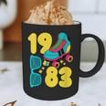 1983 Retro Raised In The 80s Old School Nostalgia Vibes Graphic Print Coffee Mug