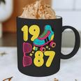 1987 Retro Raised In The 80s Old School Nostalgia Vibes Graphic Print Coffee Mug