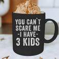 3 Kids Mom Of Three Dad Of 3 Children Parents Graphic Print Coffee Mug