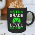 5th Grade Level Unlocked Back To School Gamer Graduation Graphic Print Coffee Mug