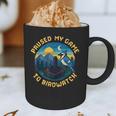 8-Bit Gamer Birder Blue Jay Arcade Nostalgia Nature Graphic Print Coffee Mug