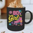 80's Girl Roller Skates Skating Eighties 1980s Nostalgia Graphic Print Coffee Mug