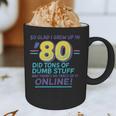 80s Nostalgia Retro Humor So Glad I Grew Up In The 80s Graphic Print Coffee Mug