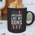American Flag Dad Mom Awesome Like My Sons Graphic Print Coffee Mug