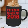 & Red Class Of 2018 Senior GraduationShirt Graphic Print Coffee Mug