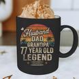 Back Legend Husband Dad Grandpa 77 Year Old 77th Birthday Graphic Print Coffee Mug