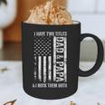 ON Back I Have Two Titles Dad Papa Fathers Day Grandpa Papa Graphic Print Coffee Mug
