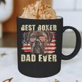 Best Boxer Dad Ever USA Flag American Dog Animal Lover Graphic Print Coffee Mug