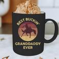 Best Buckin' Granddaddy Western Rodeo Cowboy Bucking Horse Graphic Print Coffee Mug