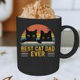 Best Cat Dad Ever Retro Style Cats Lover Graphic Print Coffee Mug