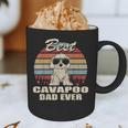 Best Cavapoo Dad Ever Vintage Retro Dog Dad Graphic Print Coffee Mug