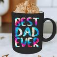 Best Dad Ever Colorful Tie Dye Fathers Day Graphic Print Coffee Mug