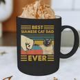 Best Siamese Cat Dad Ever Retro Vintage Sunset Graphic Print Coffee Mug