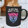 Bi Shy And Ready To Cry Bisexual Introvert Bi Pride Graphic Print Coffee Mug Bi Shy And Ready To Cry Bisexual Introvert Bi Pride Graphic Print Coffee Mug