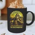 Bigfoot Outdoor Hiking Dad Joke Im Outstanding Sasquatch Graphic Print Coffee Mug