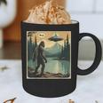 Bigfoot Sasquatch Alien Spaceship UFO Introvert Bruh Graphic Print Coffee Mug Bigfoot Sasquatch Alien Spaceship UFO Introvert Bruh Graphic Print Coffee Mug