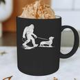 Bigfoot Walking Dachshund Tee Wiener Dog Dad Graphic Print Coffee Mug