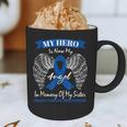 Blue Ribbon In Memory Of My Sister Colon Cancer Awareness Graphic Print Coffee Mug