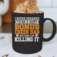 Bonus Cheer Dad Cheer Step Dad Graphic Print Coffee Mug