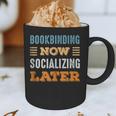 Bookbinding Now Minimal Socializing Introvert Vintage Graphic Print Coffee Mug Bookbinding Now Minimal Socializing Introvert Vintage Graphic Print Coffee Mug