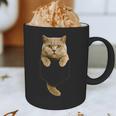 British Shorthair Cat Pocket Cat Mom Cat Dad Cat Lover Graphic Print Coffee Mug