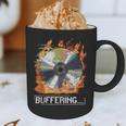 Buffering Glitched CD On Fire 2000s Nostalgia Graphic Print Coffee Mug
