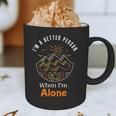 Camping Alone Meme Campfire Introvert Camper Graphic Print Coffee Mug Camping Alone Meme Campfire Introvert Camper Graphic Print Coffee Mug