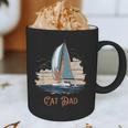 Cat Dad Vintage Catamaran Sailing Graphic Print Coffee Mug