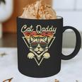 Cat Daddy Retro Sunglasses Cat Fur Dad Papa Vintage Cat Dad Graphic Print Coffee Mug