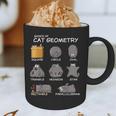 Cat Geometry Math Cat For Cat Dad Cat Mom Kids Graphic Print Coffee Mug