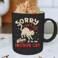 Cat Lover Sorry Cant Go Im An Indoor Introvert Cat Mom Graphic Print Coffee Mug