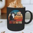 Cat Loving Daddy Fathers Day Mens None Best Cat Dad Ever Paw Fist Bump Fathers Day TeeShirt Small US Graphic Print Coffee Mug