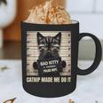 Catnip Made Me Do It Mugshot For Cat Lover Cat Mom Cat Dad Graphic Print Coffee Mug