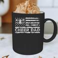 Cheer Dad Cheerleading American Flag Proud Cheer Father Graphic Print Coffee Mug