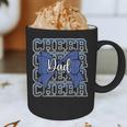 Cheer Dad Daddy Bow Sport Cheerleader Cheerleading Blue Graphic Print Coffee Mug