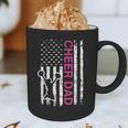 Cheer Dad Flag Pink Cheerleading Graphic Print Coffee Mug Cheer Dad Flag Pink Cheerleading Graphic Print Coffee Mug