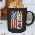 Cheerleader Dad Cheer Dad American US Flag Father Team Graphic Print Coffee Mug Cheerleader Dad Cheer Dad American US Flag Father Team Graphic Print Coffee Mug
