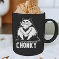 Chonk Fat And Hairy Cat Cats Kittens Dad Graphic Mom Funny Graphic Print Coffee Mug