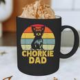 Chorkie Dad Retro Sunset Chihuahua Yorkie Mix Lover Graphic Print Coffee Mug
