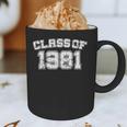 Class Of 1981 School Tee Shirt Graduation Class Party Graphic Print Coffee Mug