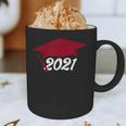 Class Of 2021 Burgundy Regalia Graduation Graphic Print Coffee Mug