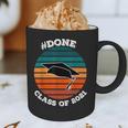 Class Of 2021 Done Senior Graduation Retro Sunset Graphic Print Coffee Mug