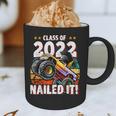 Class Of 2022 Monster Truck Graduation Cap Retro Sunset Boy Graphic Print Coffee Mug